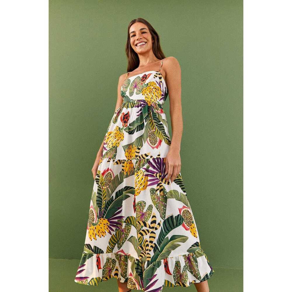 Striped Forest Maxi Dress